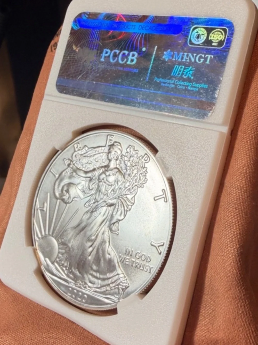 2020 Walking Liberty Mint Silver Dollar Slabbed